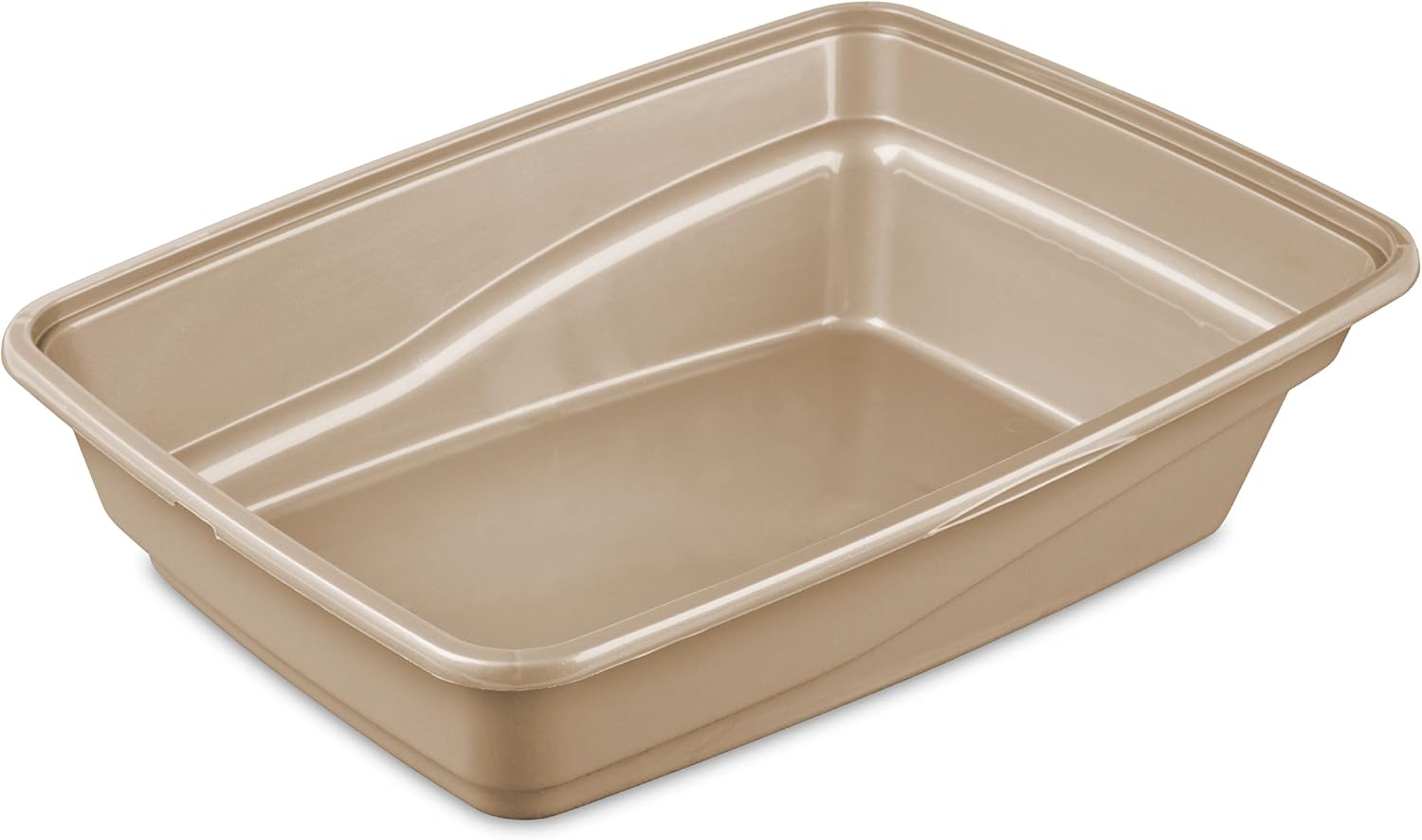 Sterilite 13036114 Large Cat Litter Pan, Camel, 14-Pack