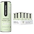 Pop & Bottle, Oat Milk Lattes - Matcha with Reishi and Maitake Mushrooms, Green Tea Latte, MCT Oil, Organic, Dairy Free, Gluten Free, Lightly Sweetened with Dates - Matcha, 8 Fl Oz (12 Pack)