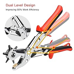 AIRAJ PRO Leather Hole Punch Tool,Upgraded Version