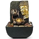 Ferrisland Water Fountain Indoor Waterfall - Buddha
