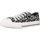 FOCO Baltimore Ravens NFL Womens Low Top Repeat Print Canvas Shoes - 8