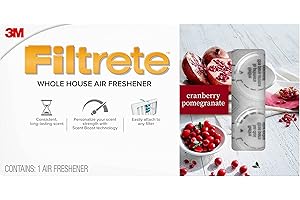 Filtrete Whole House Air Freshener for AC Furnace Air Filter, Cranberry Pomegranate
