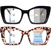 ZONLON Progressive Multifocus Reading Glasses for Women Blue Light Blocking, Outdoor Photochromic Multifocal Sunglasses