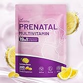 VivoNu Prenatal Vitamins for Women, Vitamin D3, K2, B6, B12, C with Folic Acid, DHA, Choline, Probiotic, Iron, Calcium, Zinc & Magnesium, Lemon Flavor, 300 Pregnancy Multivitamin Softgels