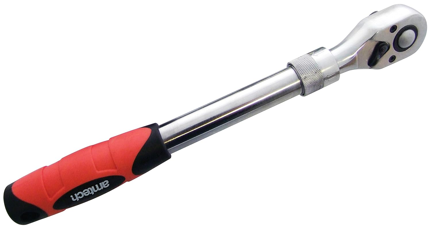 Amtech I3460 Heavy Duty Telescopic Ratchet with Handle, 1/2Inch
