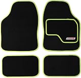 Sakura SS5308 Universal Car Mat Set Lime - 4 Pcs Anti-Slip Backing