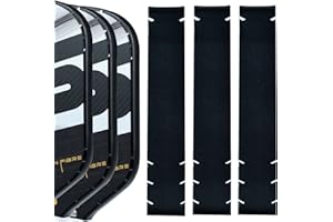 Vispinvo Pickleball Paddle Edge Tape - 3 Pack | 23/26mm Width Pre-Cut V Design for Paddle Head Edge Guard | Racket Edge Prote