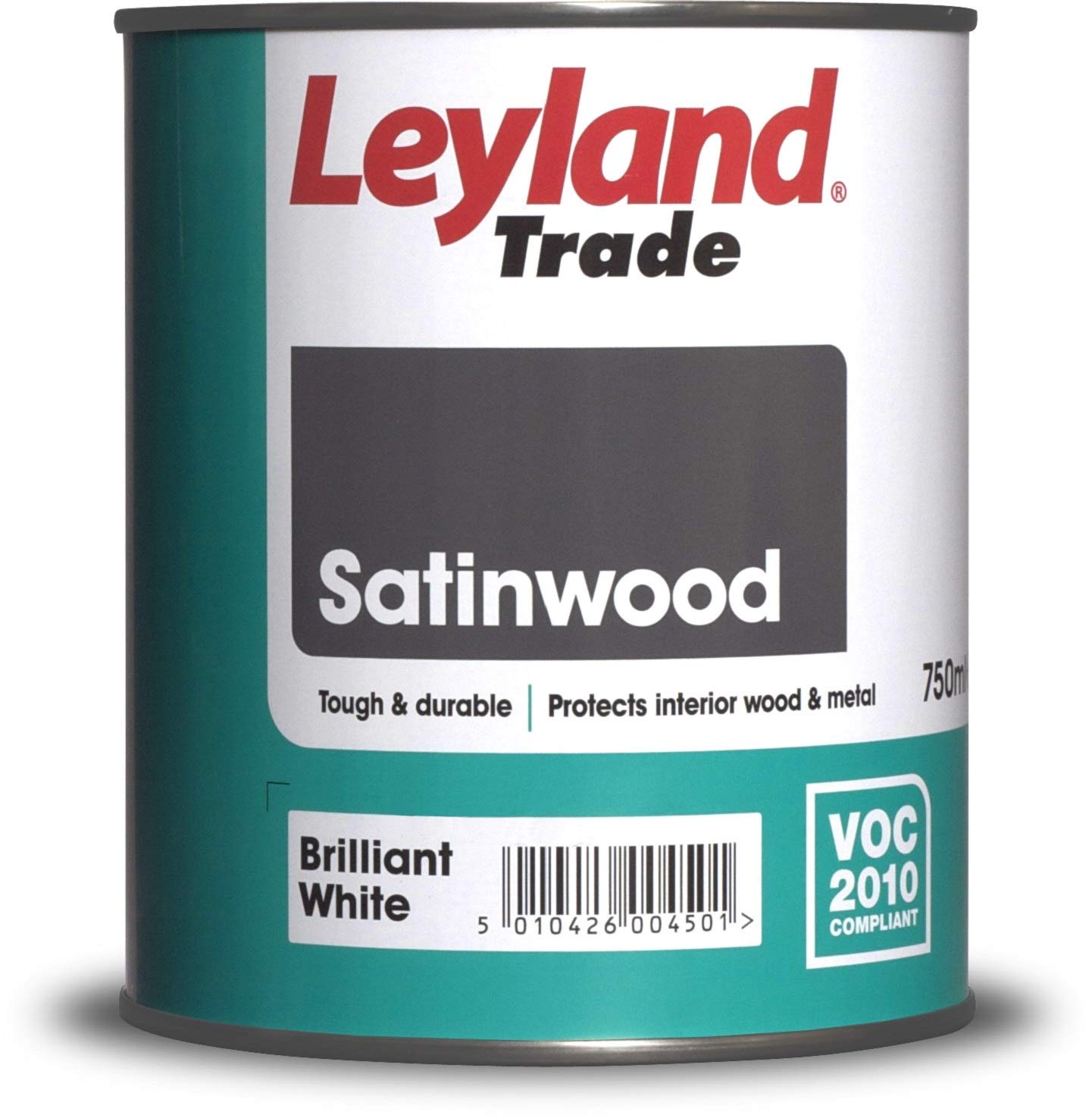 Leyland Trade Satinwood Paint - Brilliant White 750ml