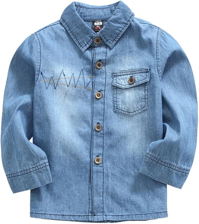 girls denim blouse