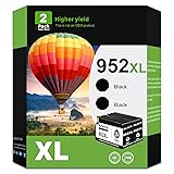 952 XL Black Ink Cartridges Replacement for HP