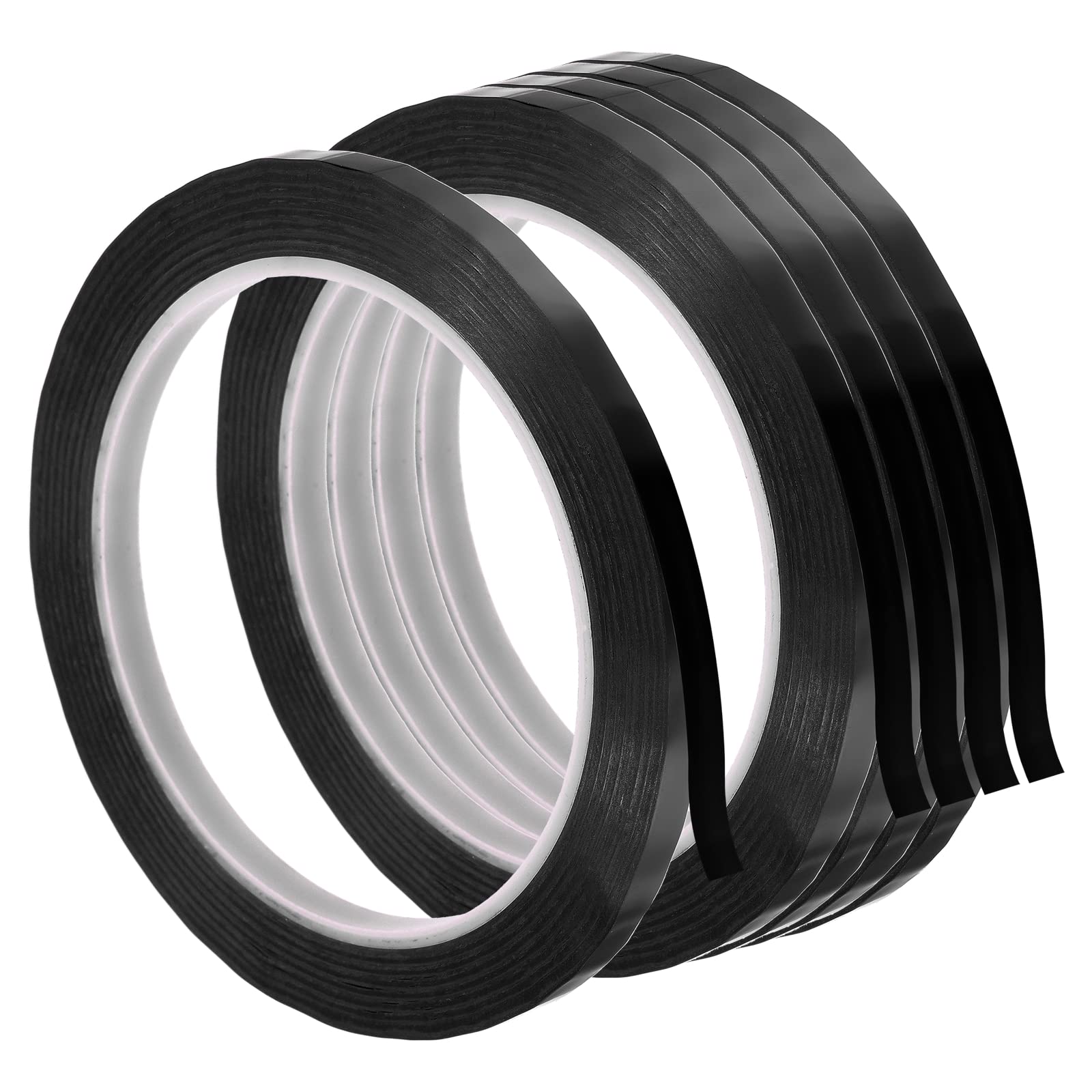 PATIKIL Whiteboard Tape 6mm X 66m, 5 Pack Thin Dry Erase Tape for Graphic Chart Marking DIY Art, Black