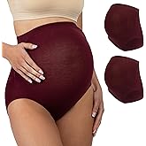Be Relax Maternity Briefs - Pregnancy Underwear for Women - Over Bump Pregnancy Undergarment - Maternity Panties 2 Pack