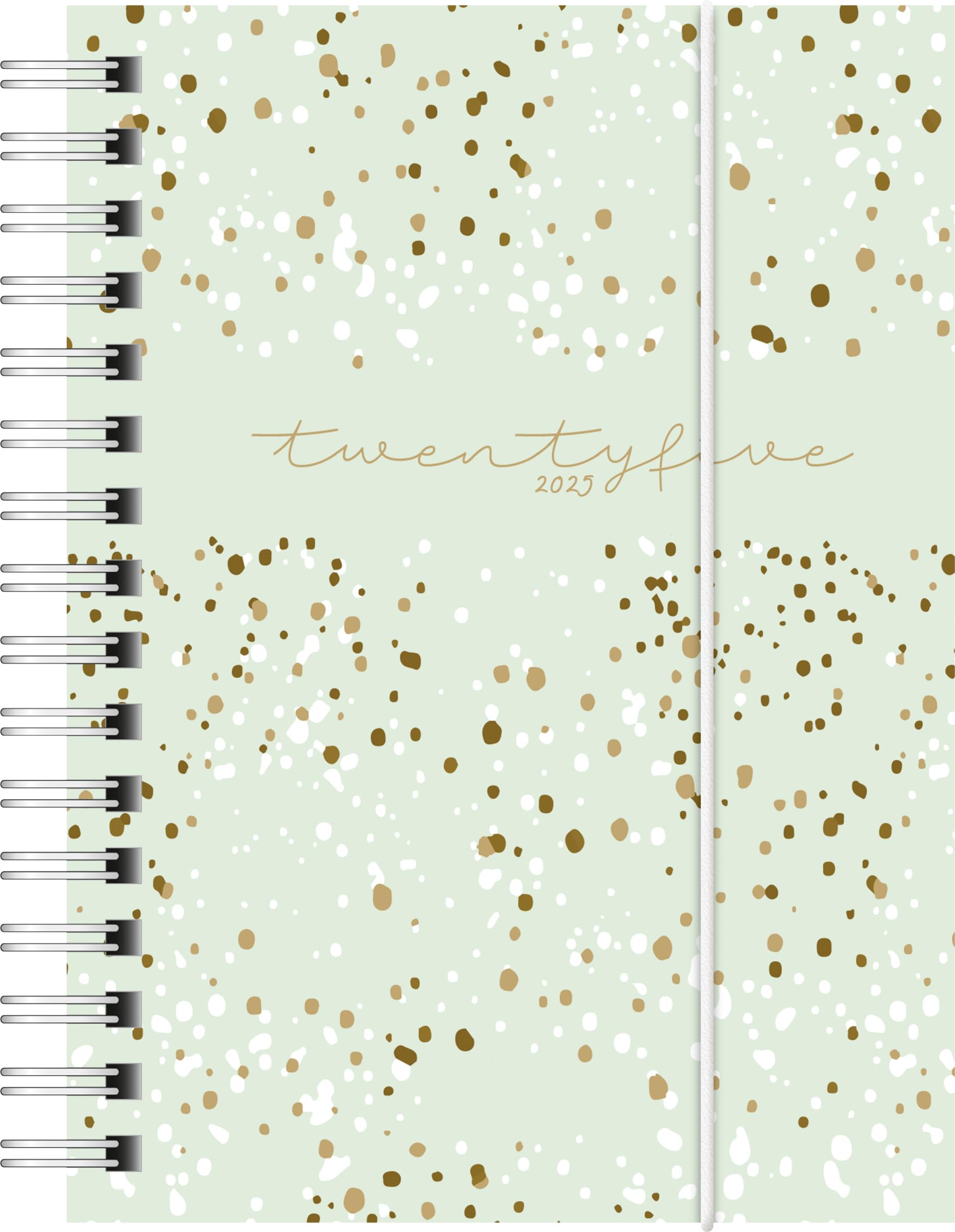 rido/idé Pocket Diary Model Perfect/Technik I (2025) "Confetti", 2 Pages = 1 Week, A6, 160 Pages, PP Cover, Mint
