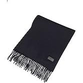 Hickey Freeman Solid 100% Cashmere Scarf for Men – Ultra-Soft Men’s Winter Scarves, 72-Inches x 12-Inches