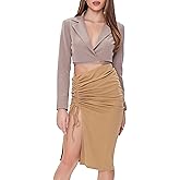 Forever 21 Womens Ruched Drawstring Skirt
