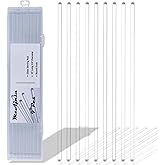 McAjnsu 9Pcs Borosilicate Glass Stirring Rods 12" Long 1/4" Diameter Round Ends for Lab/Classroom/Home Use
