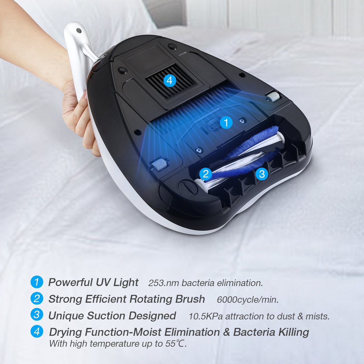 Housmile Bed Vacuum Cleaner SpecialPurpose Mattress Vacuum Cleaner