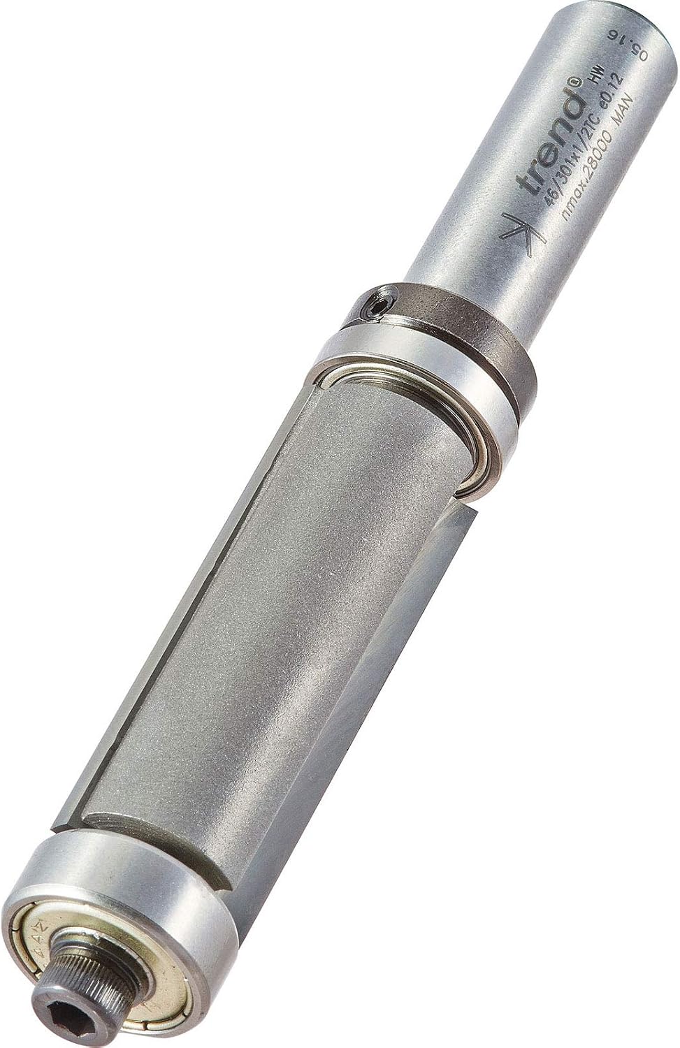 Trend Professional Double Guided Trim Profile Cutter, 1/2 Inch Shank, 19.1mm Cut Diameter, 50mm Cut Length