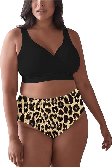 orange leopard bathing suit