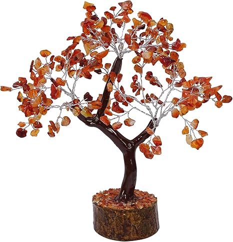 Amazon.com: HARMONIZE Carnelian Gemstone Bonsai Tree Spiritual Feng Shui Vastu Table Decor: Home & Kitchen Amazon.com: HARMONIZE Carnelian Gemstone Bonsai Tree Spiritual Feng Shui Vastu Table Decor: Home & Kitchen