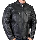 Hot Leathers - JKM1011,BLK,M Men's Heavyweight