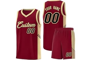 Personalized Basketball Team Jersey Suit Custom Sports Uniform with Shorts Printed Name & Number for Men Women Youth
