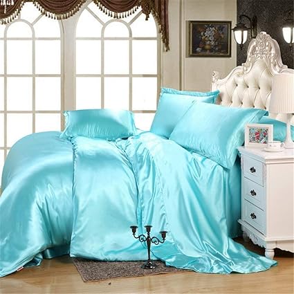 Amazon Com Reliable Bedding Silk Satin Comforter Comforter Set