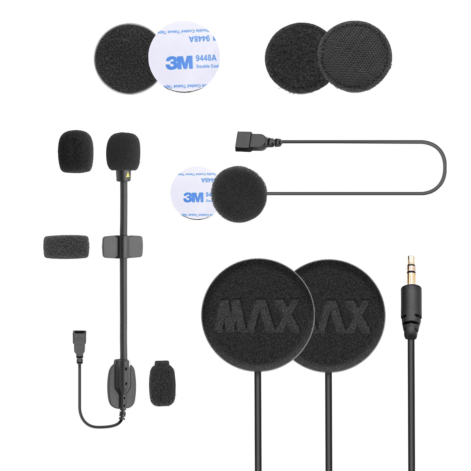 Photo 1 of ASMAX Audio & Microphone Kit for F1 & Z1 Motorcycle Bluetooth Headset