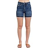 Judy Blue High Waist Tummy Control Destroy Release Hem Shorts