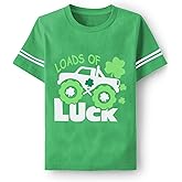 Boys St.Patrick's Day Shirt Toddler Kids Irish Outfit Load of Luck Clover T-Shirts Shamrock Graphic Tees Cotton Top 1-7T