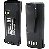 SCESMIA (2 Pack) 7.5V PMNN4476A Replacement Battery for Motorola CP185 CP1200 CP1300 CP1600 CP1660 CP476 CP477 EP350 Radios BLI-4081 PMNN4081 PMNN4080 PMNN4082 PMNN4404 with Belt Clip