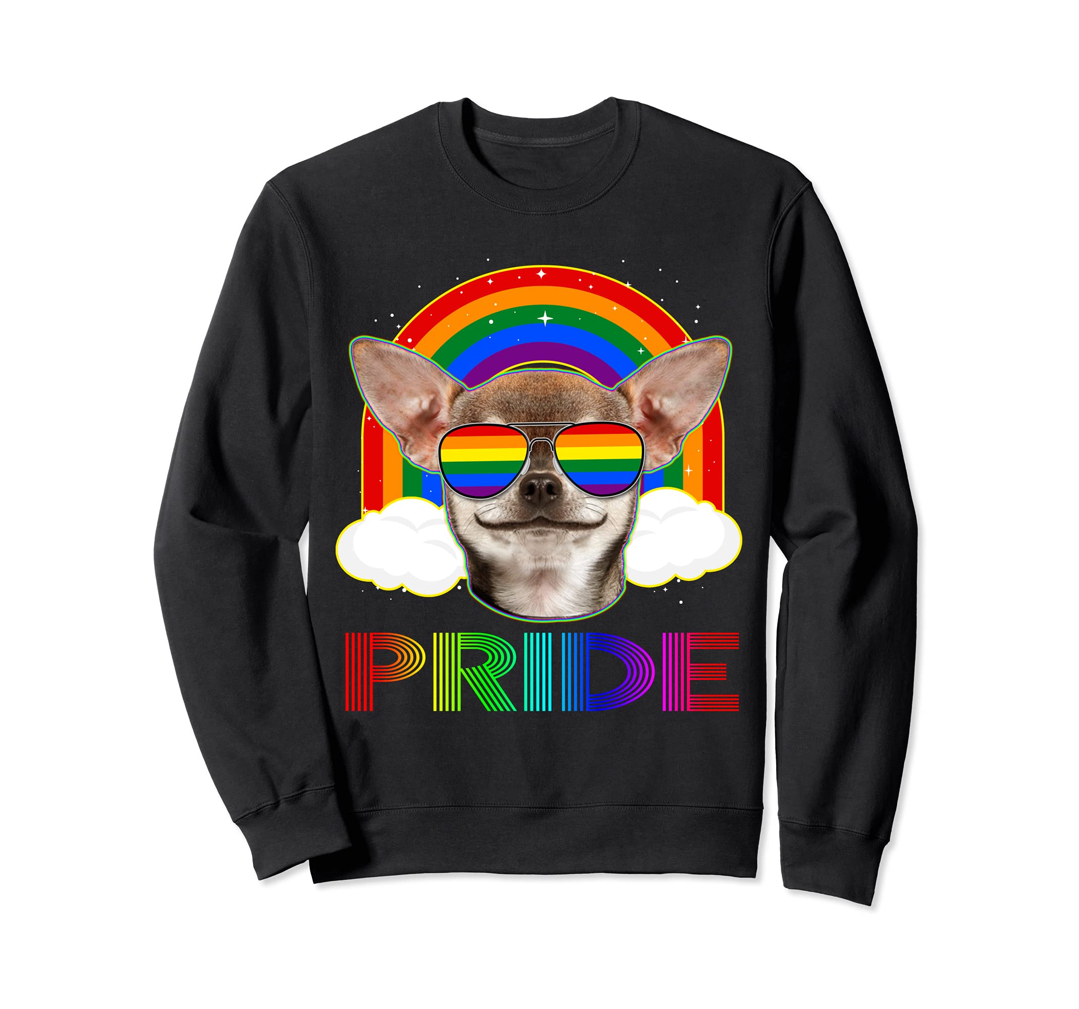 Chihuahua Dog LGBT Rainbow Gay Lesbian Funny LGBTQ Pride Sweatshirt