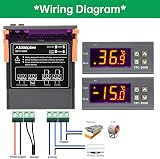 Aideepen STC-1000 Temperature Controller DC 12V 10A NTC Sensor 0-99C view 3