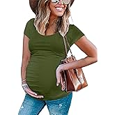Peauty Women's Maternity Side Ruched Shirts