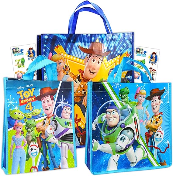 Toy Story Party Bags Value Pack with Stickers 3 Reusable