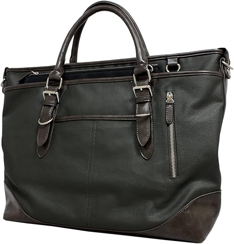 Amazon Co Jp ザリオ Zario ビジネスバッグ メンズ ビジカジ 大容量 クラッチバッグ付き 3way トートバック Za 2817 カーキ シューズ バッグ