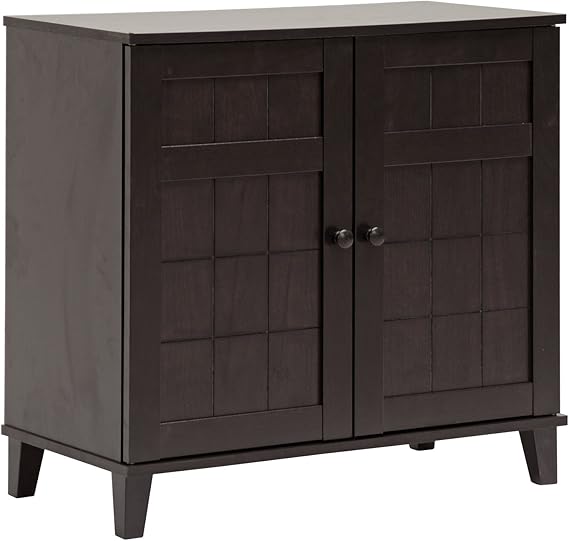 Amazon.com: Zapatero moderno de madera Glidden de Baxton Studio, Madera