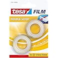 Tesa UK Film Double-Sided Tape 7.5mx12mm, Transparent