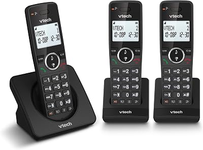 VTech ES2002 DECT Cordless Phone with Call Blocker 18h Battery Life Trio