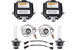 2Set HID Ballast with Ignitor & D2S, Aublinto 28474-89904 Xenon HID Ballast Control Unit Fit for Nissan 350z 370z Altima Murano Rogue Infiniti G35 G37 Fx35 Qx56 Qx70 28474-8991A 28474-89907