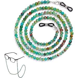 Sorcristy Bohemian Glasses Chains for Women, Fashion Beaded Eyeglass Chain | Lanyard Retainer Reading Glass Earthy Style Eye