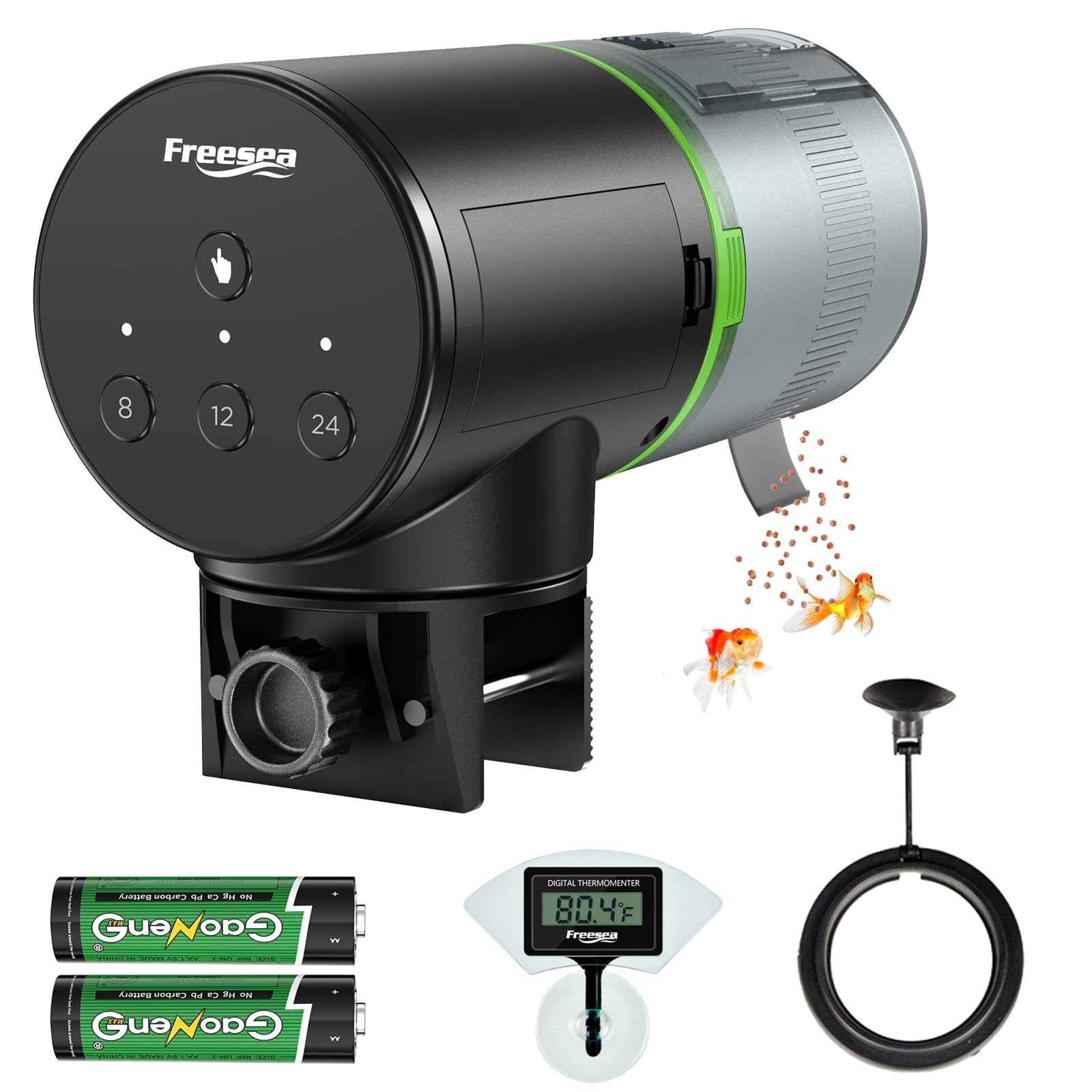 Photo 1 of FREESEA Fish Feeder Automatic Dispenser: Aquarium Flakes Food Feeder with Timer Battery