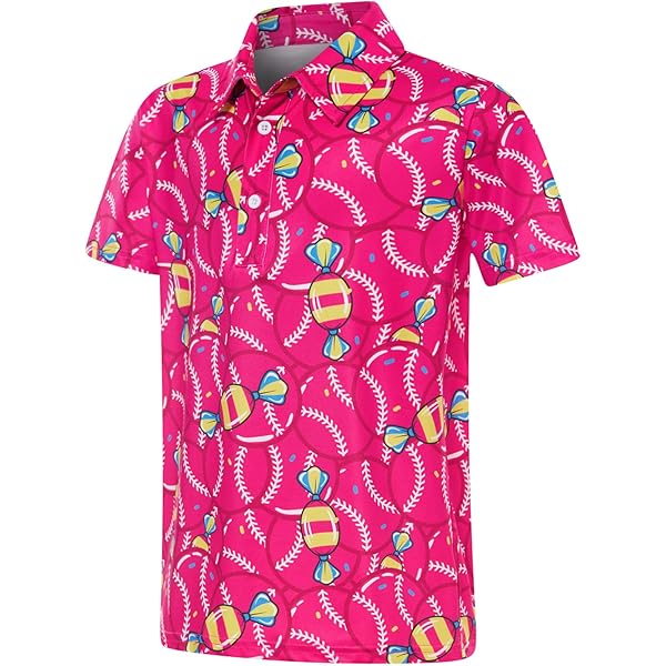 PINK PINEAPPLE  Hawaiian Golf ポロシャツ Amazon.com: Rioofinx Boys Performance Polo Shirt Pineapple