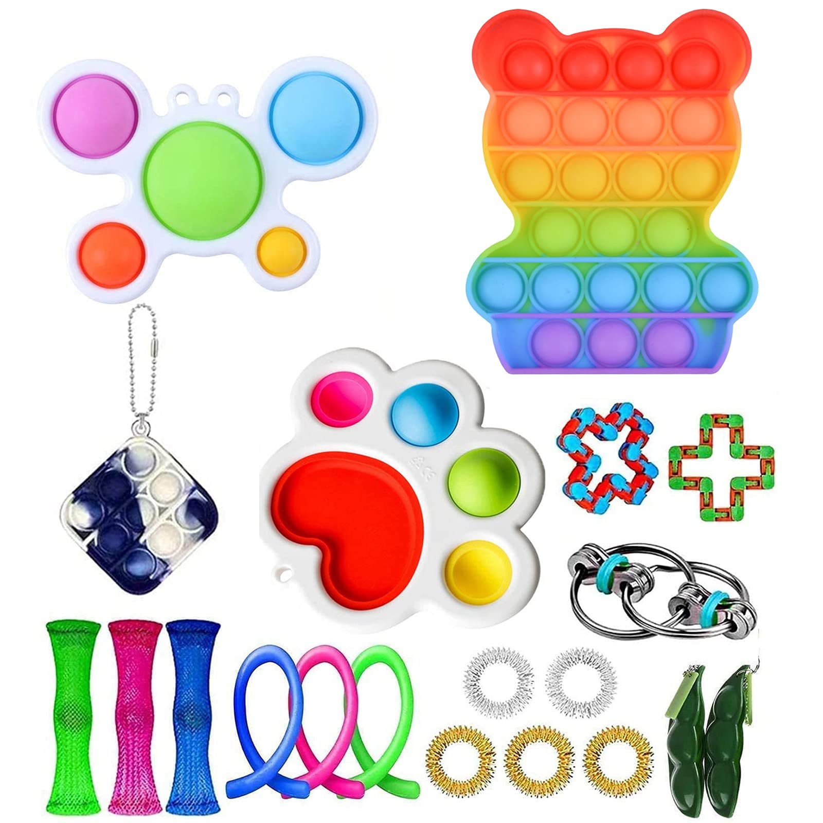 Buy 25Pcs Sensory Fidget Toy Set, Fidget Pack Sensory Relieves Stress