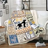 Belperan Dog Mom Gifts for Women Throw Blanket, Gifts for Dog Mom,Lovers, Mothers Day Birthday Blanket 60 x 50 (zjm154,50"x 60")