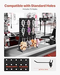 VEVOR Pegboard Display Stand, 17 x 13 Inch Tabletop