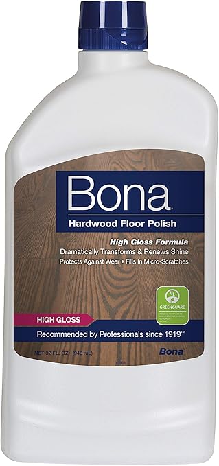 Amazon Com Bona Hardwood Floor Polish High Gloss 32 Oz Prime