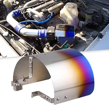 Amazon Com Ryanstar Stainless Steel Air Filter Cover Heat Shield Steel Cold Air Intake Cone Sport Compatible With 2 5 3 5 Cone Filter Automotive