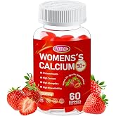 1200mg Women&rsquo;s Calcium Citrate Gummies,Specific Blend,Strawberry Extract | 0 Sugar,With Magnesium Zinc Vitamin D3 K2 B12 B6,Support Energy &amp; Immune &amp; Overall Health