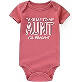 Take me to my Aunt you peasant Baby Clothes Aunties Bestie auntie sayings Baby Clothes gender neutral Baby Bodysuits